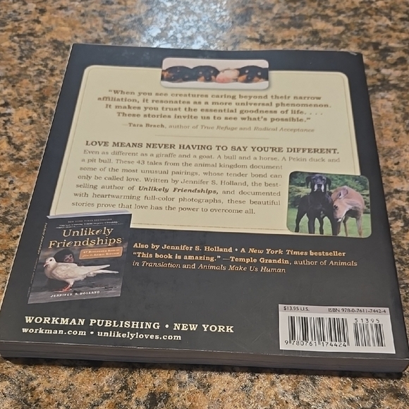 Unlikely Loves by Jennifer S. Holland - Black and Gold Cover - Picture 2 of 6